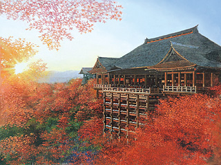 夕日で光る舞台