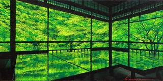 目を覆う蒼